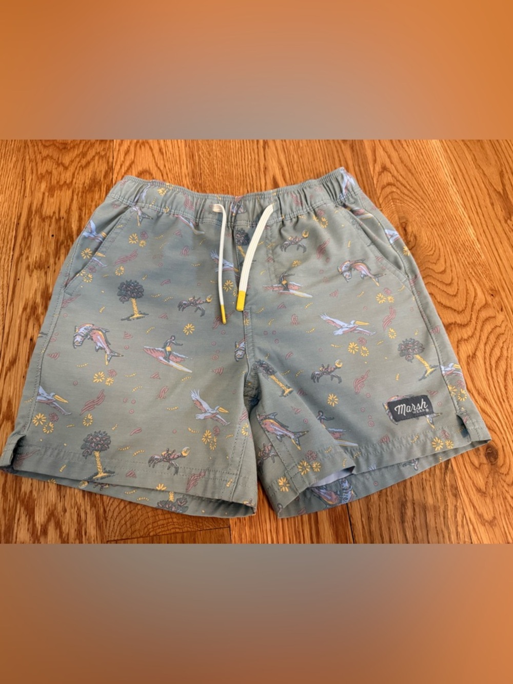 Marsh Wear Boys Shorts Size Small Green